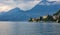 Varenna ideal views in Italy, beautiful villas, mountains and river side view