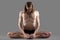 Variation of cobbler yoga pose