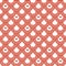 Variation of red fishscale pattern, decorative style
