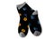 Varicolored socks with pattern