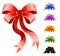 Varicoloured festive bows