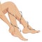 Varicose or leg pain concept.