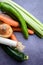 Varied and colorful vegetables seen from above