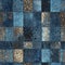 Varied Denim Textures and Leopard Prints Mosaic for Textile Design