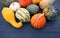 Varieties of pumpkins and winter squashes