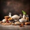 variety of carbohydrates placed on soft minimalism kitchen