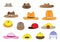 Variety cartoon hats