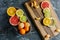 Variety of Citrus Fruits on a Stone Countertop