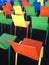 The variety color chairs