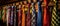 Variety of colored ties.