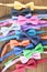 Variety of colorful bow ties