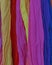 Variety of colorful fabrics background