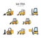 Variety of Construction Vehicles set