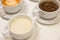 Variety of cream soups