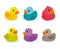 Variety of cute duck set