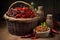 variety of dried and fresh chili peppers in a basket