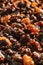 Variety of dried raisins superfood - macro shot selective focus