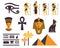 Variety of Egyptian elements set