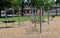 Variety of exercise equipment for children on local neighborhood playground