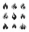 Variety of Fire icon set