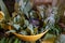 A variety of fresh vegetables displayed in a bowl with cavolo nero or Tuscan kale