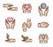 Variety of Healing Hands icons