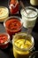 Variety of Homemade Sauces, Dressings and Mustards