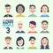 Variety-of-human-11-Avatars-Happy-PEOPLE-volume-3 - You can choose and can be used easily