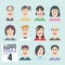 Variety-of-human-11-Avatars-Happy-PEOPLE-volume-4 - Man and woman for your business work