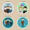 Variety Human Resource Icons, vector