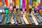 Variety of incense holders on display at Camden Market in London