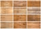 Variety of laminate and parquet textures collage