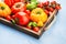 Variety of large heirloom tomatoes