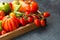 Variety of large heirloom tomatoes