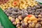 variety of potatoes at farmers market