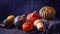 Variety of pumpkins - autumn agricultural still life with cucurbita fruits come in an assortment of colors and sizes, closeup