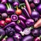 Variety of purple vegetables - ai generated image