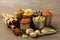 Variety of spices