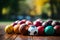Variety of sport balls on a wooden table. Selective focus.