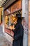 Variety of traditional Venezian masks in Venice, Italy