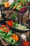 variety vegetables sliced buffet healthy fast food