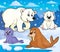 Various Arctic animals theme image 1