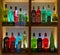 Various bottles of Absinth