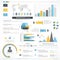 Various business infographics elements.