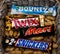 Various candy bars from Mars