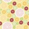 Various Citrus seamless pattern with fresh feel background