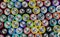 Various Close up background of various alkaline batteries