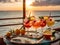 Various cocktails, sea view, relax recipe resort lifestyle berries citrus restaurant ice drink