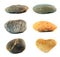 Various color stones isolated