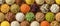 Various colorful cereals and legumes background